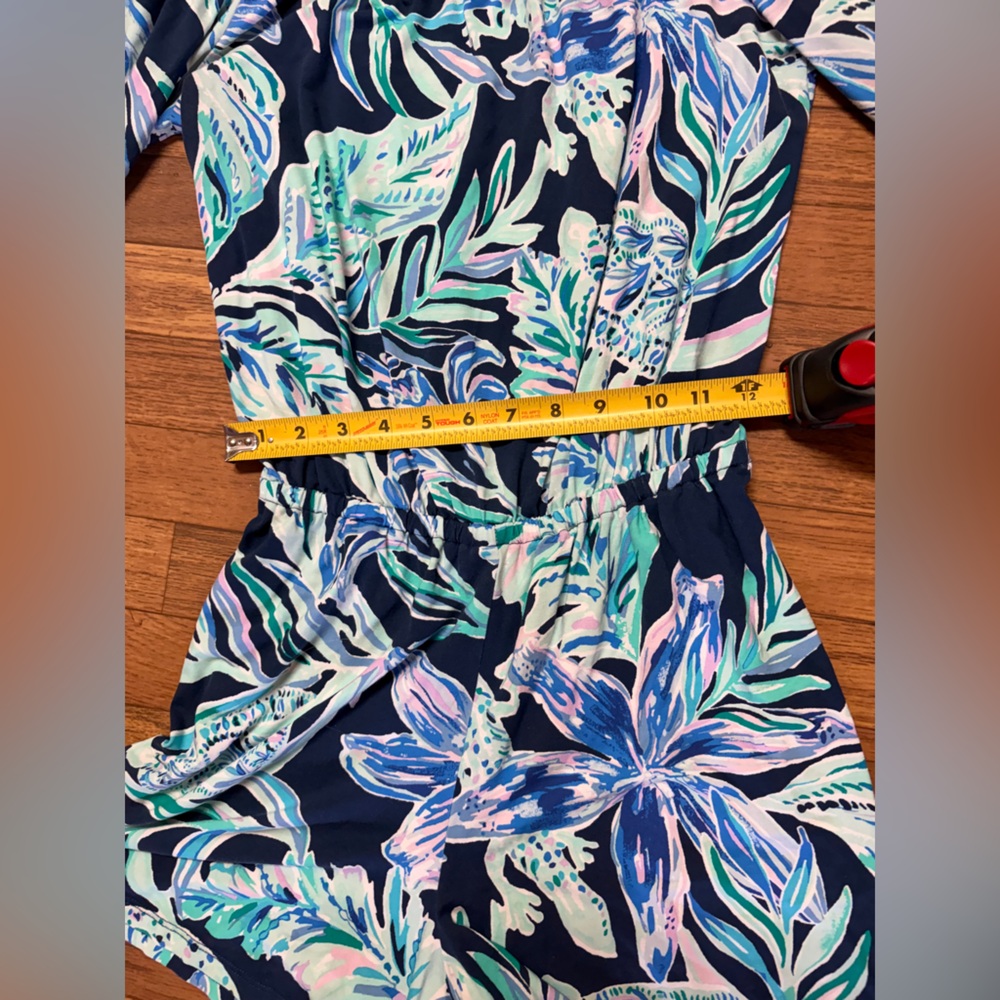 Lilly Pulitzer Calla Off The Shoulder Romper Size Women's Size XS Multicolor - Picture 4 of 7